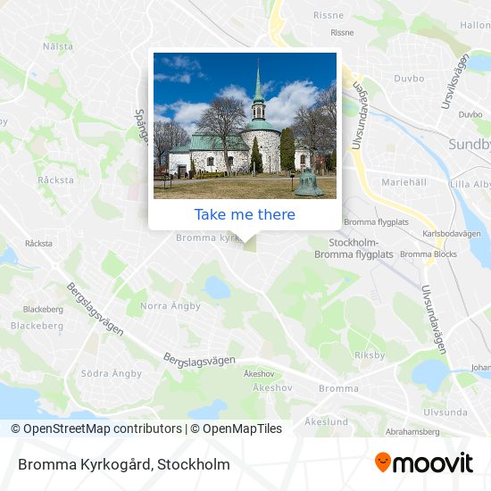 Bromma Kyrkogård map