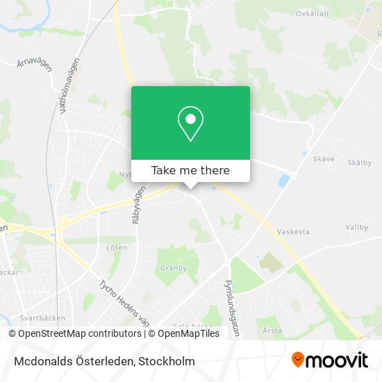 Mcdonalds Österleden map