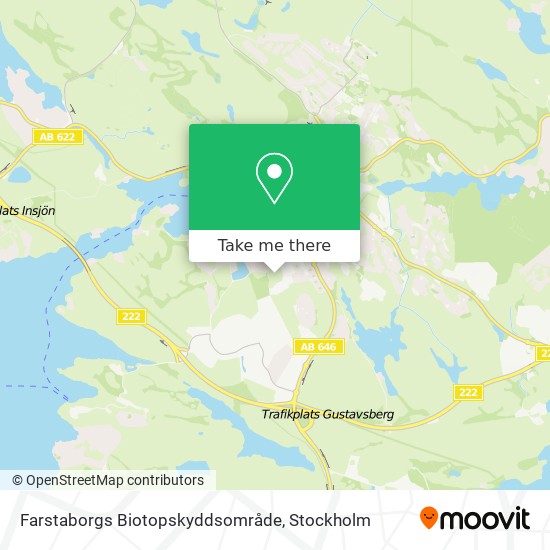 Farstaborgs Biotopskyddsområde map