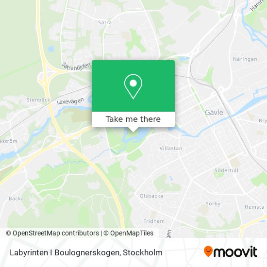 Labyrinten I Boulognerskogen map