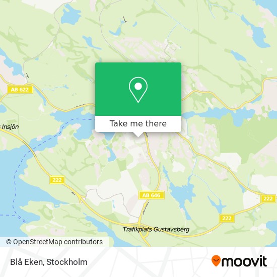 Blå Eken map