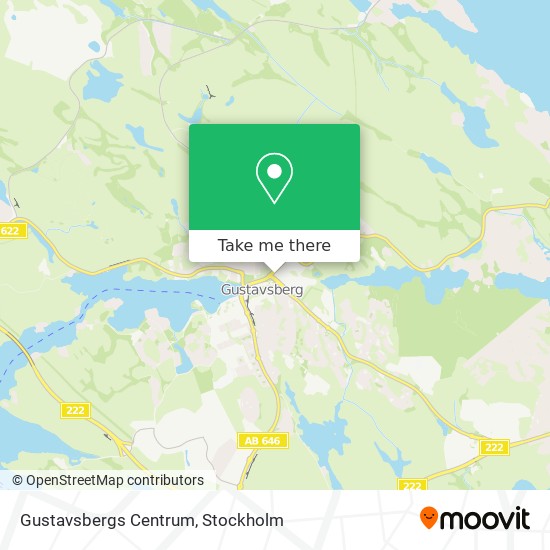 Gustavsbergs Centrum map