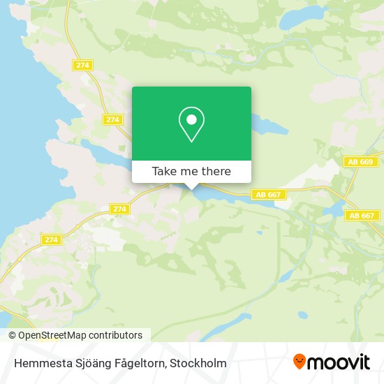 Hemmesta Sjöäng Fågeltorn map