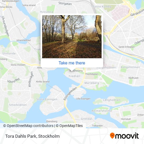 Tora Dahls Park map