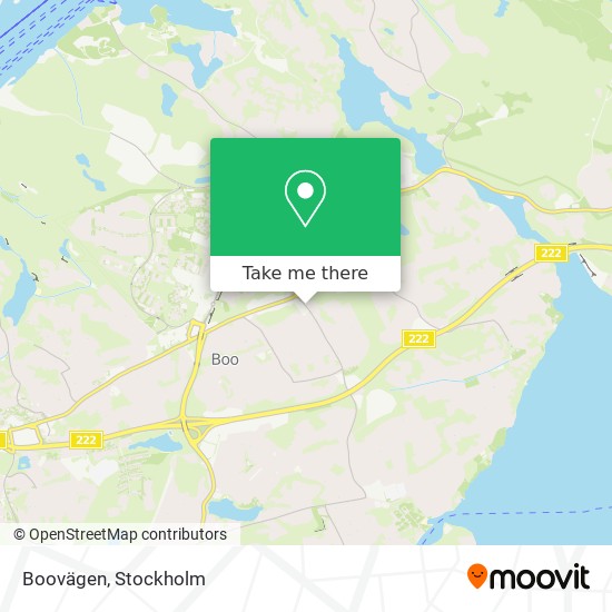 Boovägen map