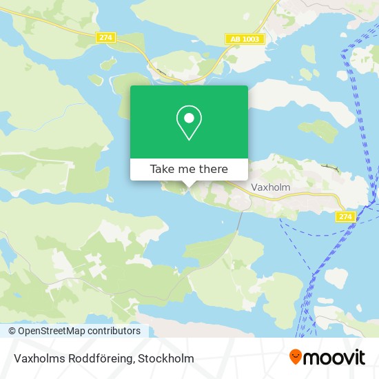 Vaxholms Roddföreing map