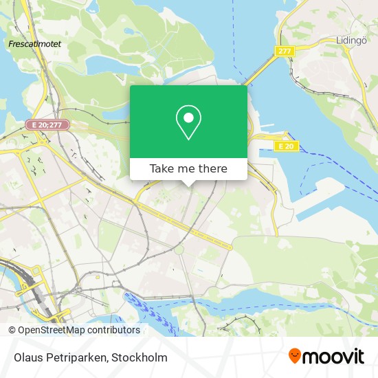 Olaus Petriparken map