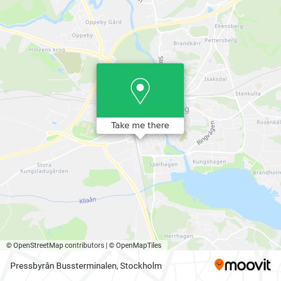 Pressbyrån Bussterminalen map