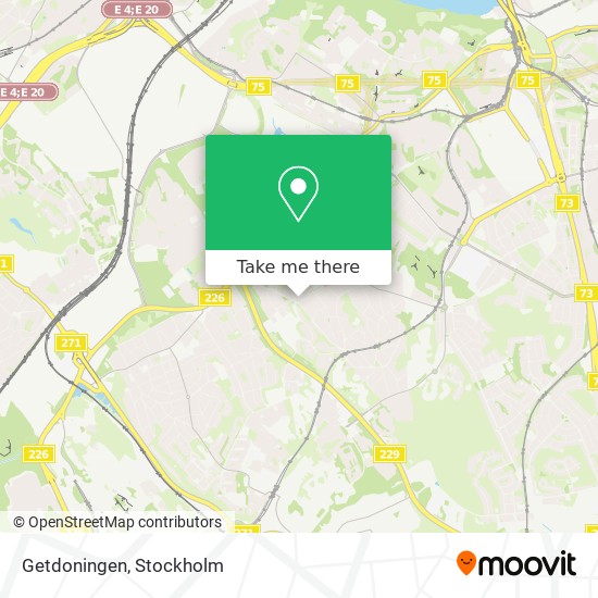 Getdoningen map