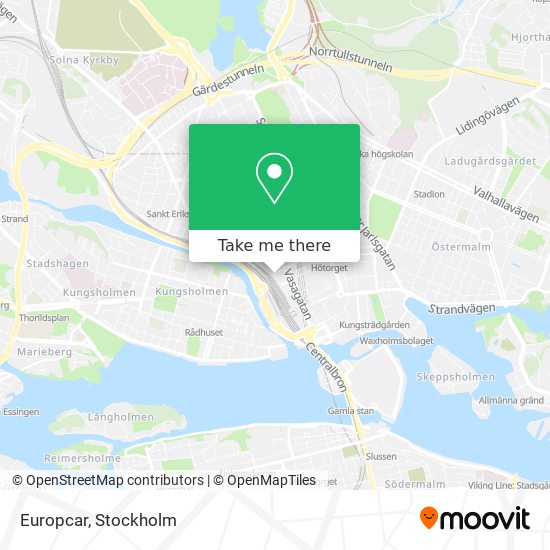 Europcar map