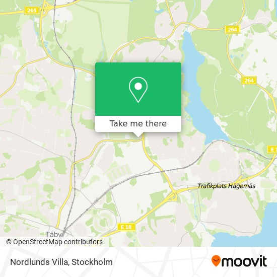 Nordlunds Villa map