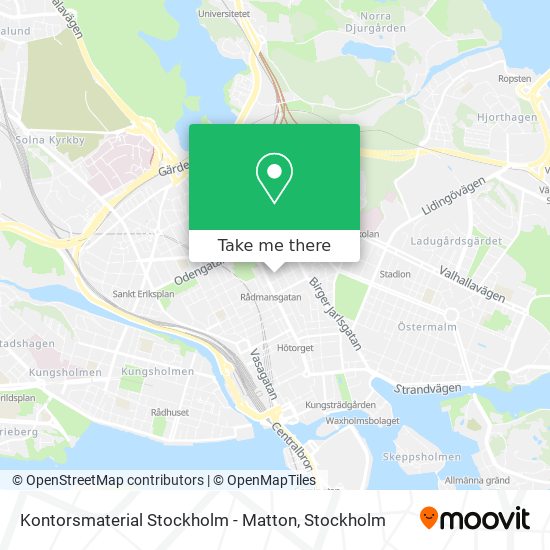 Kontorsmaterial Stockholm - Matton map