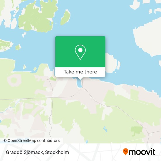 Gräddö Sjömack map