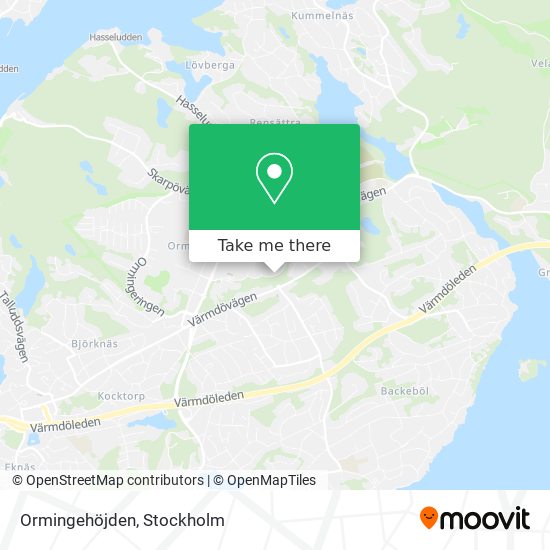 Ormingehöjden map