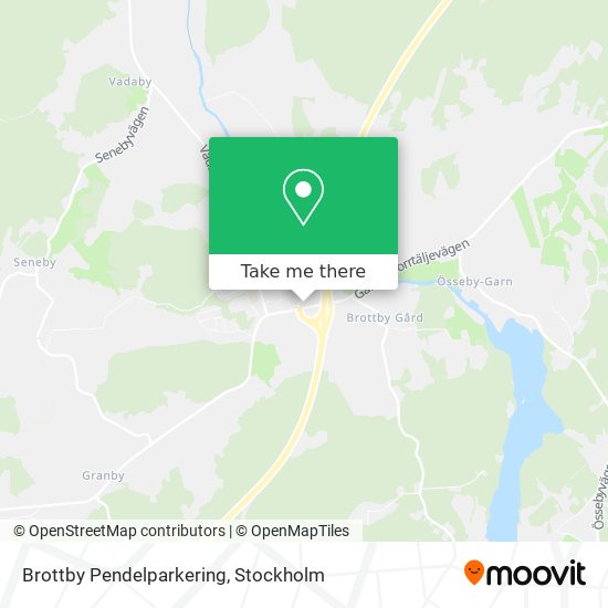 Brottby Pendelparkering map