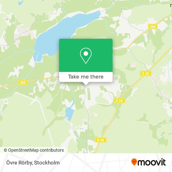 Övre Rörby map