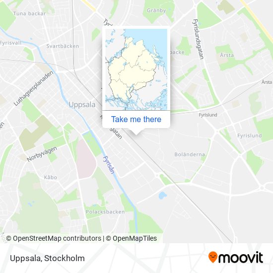 Uppsala map