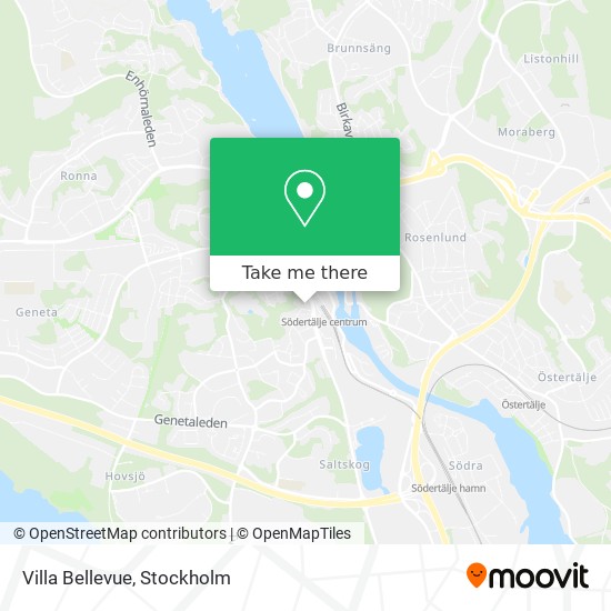 Villa Bellevue map