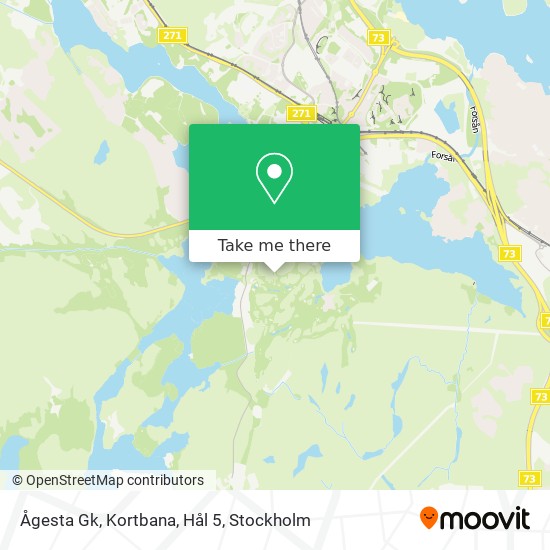 Ågesta Gk, Kortbana, Hål 5 map