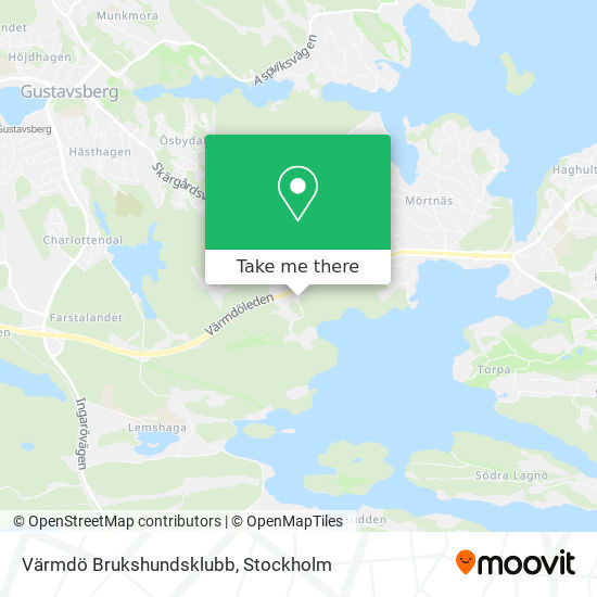 Värmdö Brukshundsklubb map