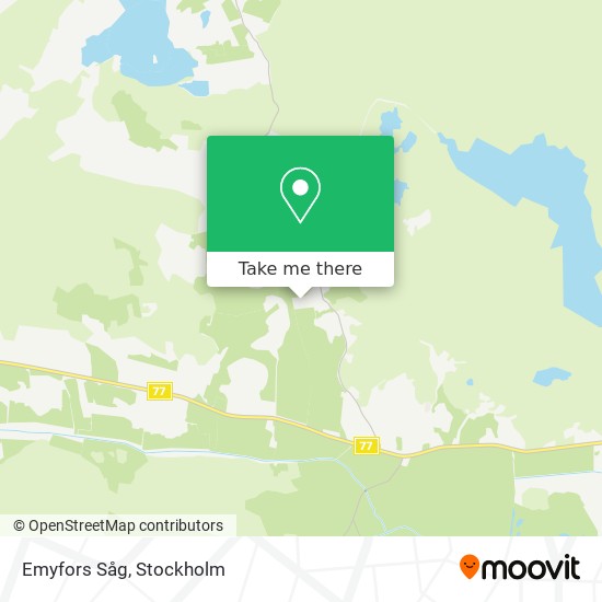 Emyfors Såg map