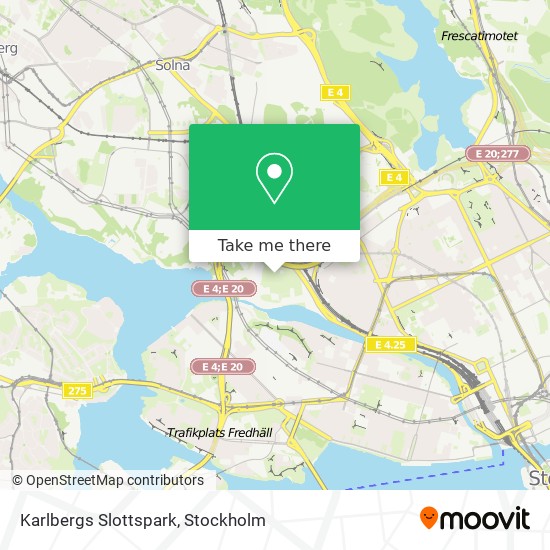 Karlbergs Slottspark map