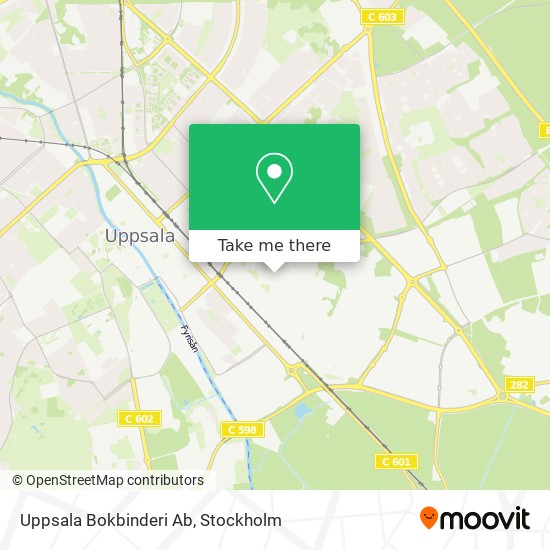 Uppsala Bokbinderi Ab map