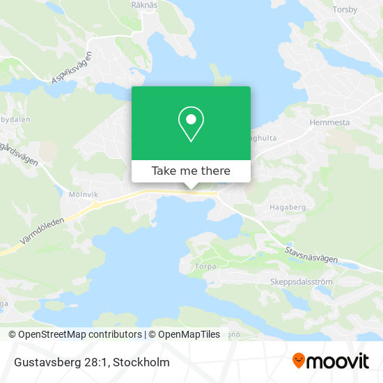 Gustavsberg 28:1 map
