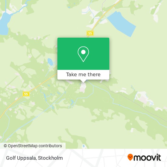 Golf Uppsala map