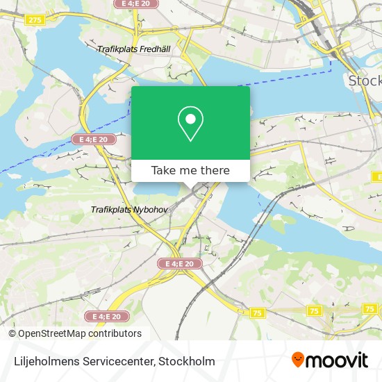 Liljeholmens Servicecenter map