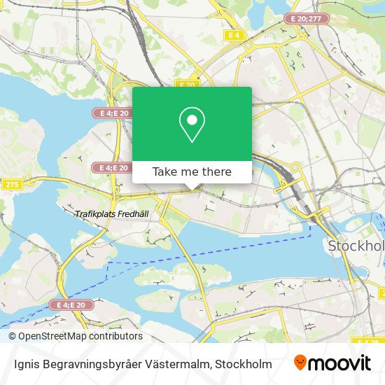 Ignis Begravningsbyråer Västermalm map