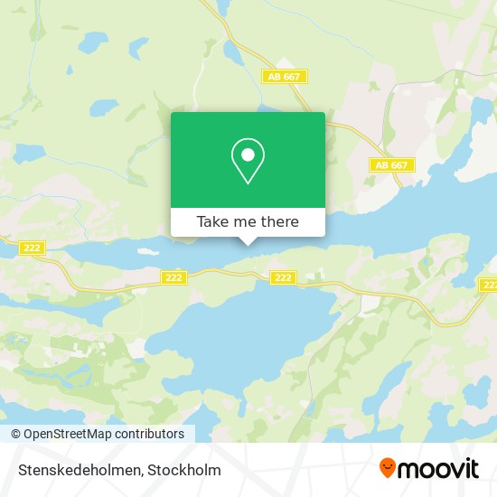 Stenskedeholmen map