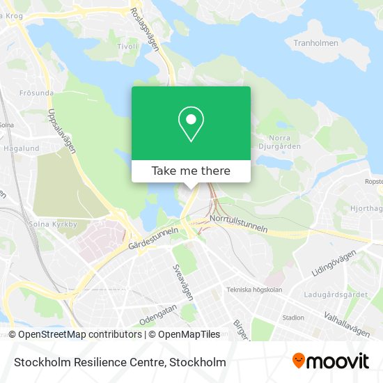 Stockholm Resilience Centre map