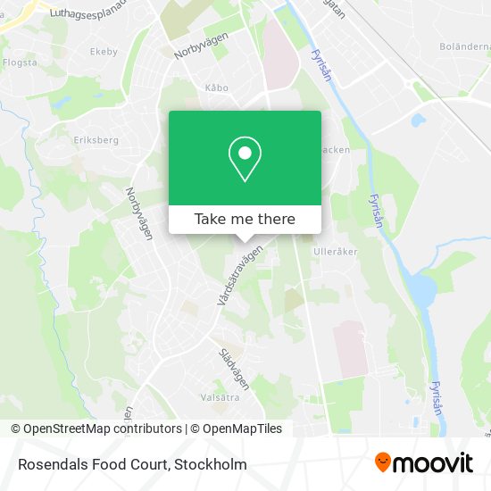 Rosendals Food Court map