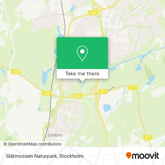 Slätmossen Naturpark map