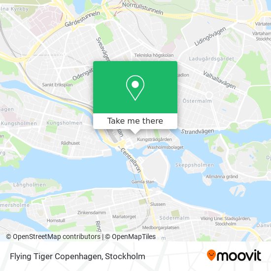 Flying Tiger Copenhagen map