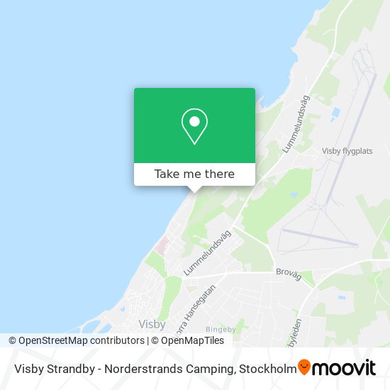 Visby Strandby - Norderstrands Camping map