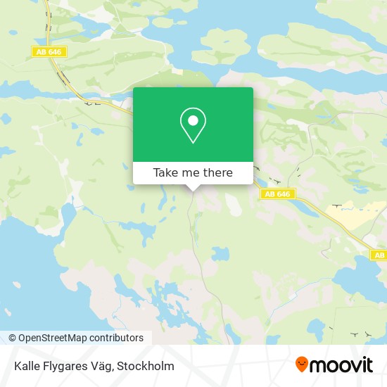 Kalle Flygares Väg map