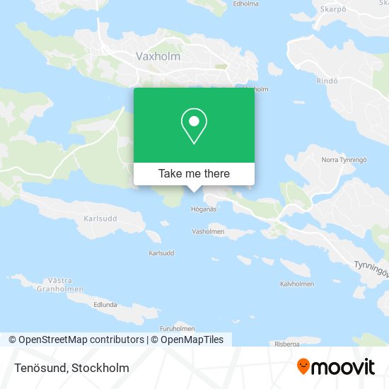 Tenösund map