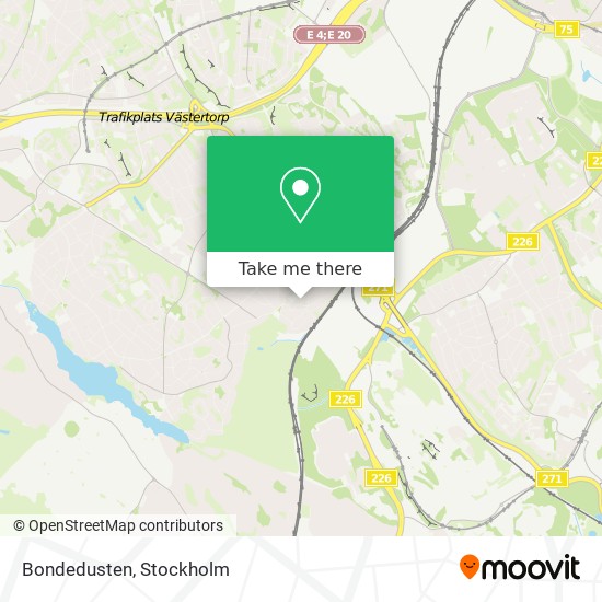 Bondedusten map