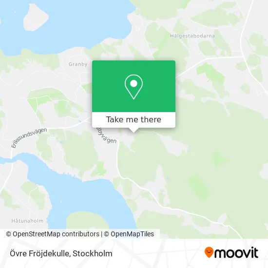 Övre Fröjdekulle map