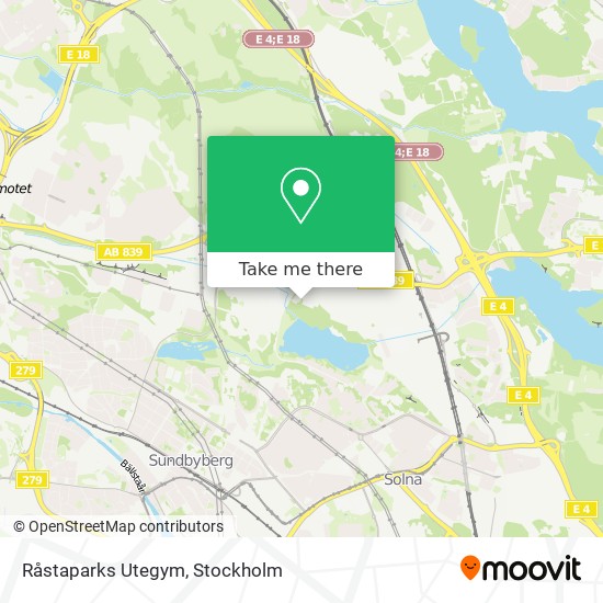 Råstaparks Utegym map