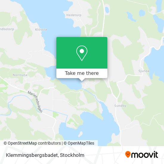 Klemmingsbergsbadet map