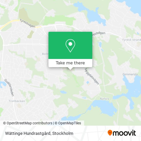 Wättinge Hundrastgård map