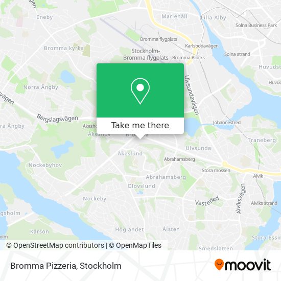 Bromma Pizzeria map
