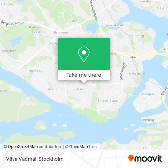 Väva Vadmal map