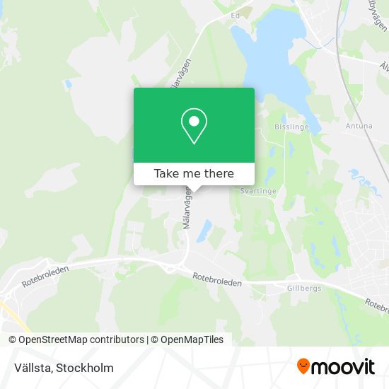 Vällsta map