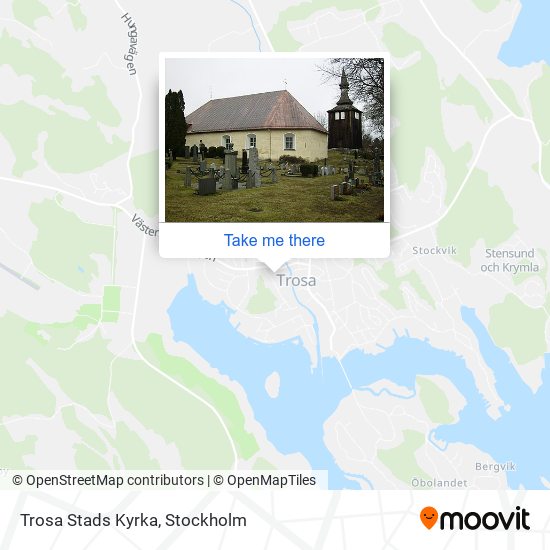 Trosa Stads Kyrka map