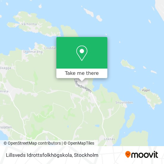 Lillsveds Idrottsfolkhögskola map