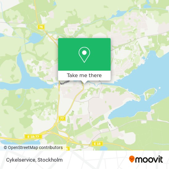 Cykelservice map